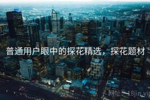 普通用户眼中的探花精选，探花题材