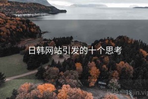 日韩网站引发的十个思考