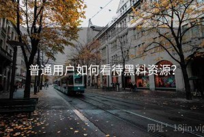 普通用户如何看待黑料资源？