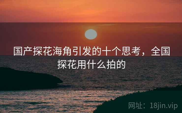 国产探花海角引发的十个思考，全国探花用什么拍的