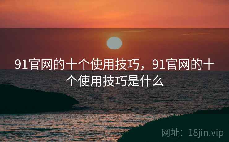 91官网的十个使用技巧，91官网的十个使用技巧是什么