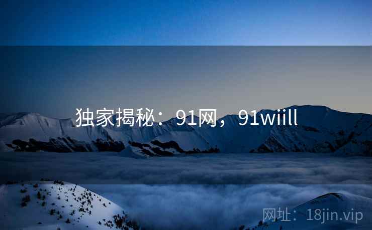 独家揭秘:91网,91wiill 独家揭秘:91网,91wiill